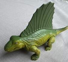Vtg Playskool DEFINITELY DINOSAURS 8  Green Dimetrodon Sailback 1987