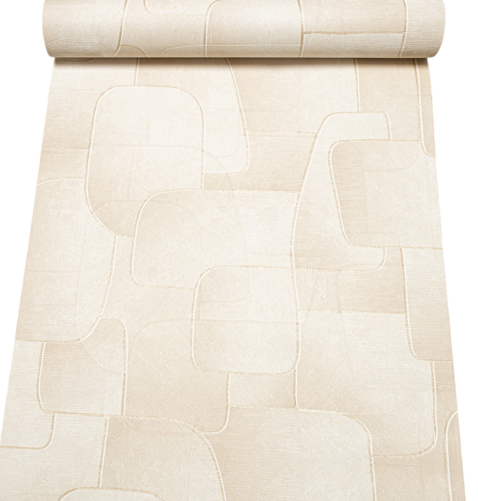 Plain Cream Geometric Wallpaper Textured Slightly Imperfect Vinyl Paste The Wall