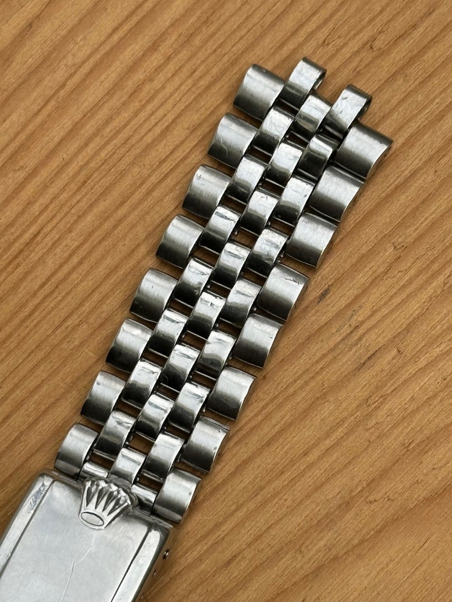 ROLEX Old Jubilee パーツ 22駒 YZ8209 Vintage 1962 Rolex Jubilee 20mm Watch Bracelet Big Crown Without