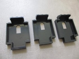 1990s LEGO 3X Black Panel 2x5x6 Wall & Window Castle 6082 6059 6071 6086 #4444