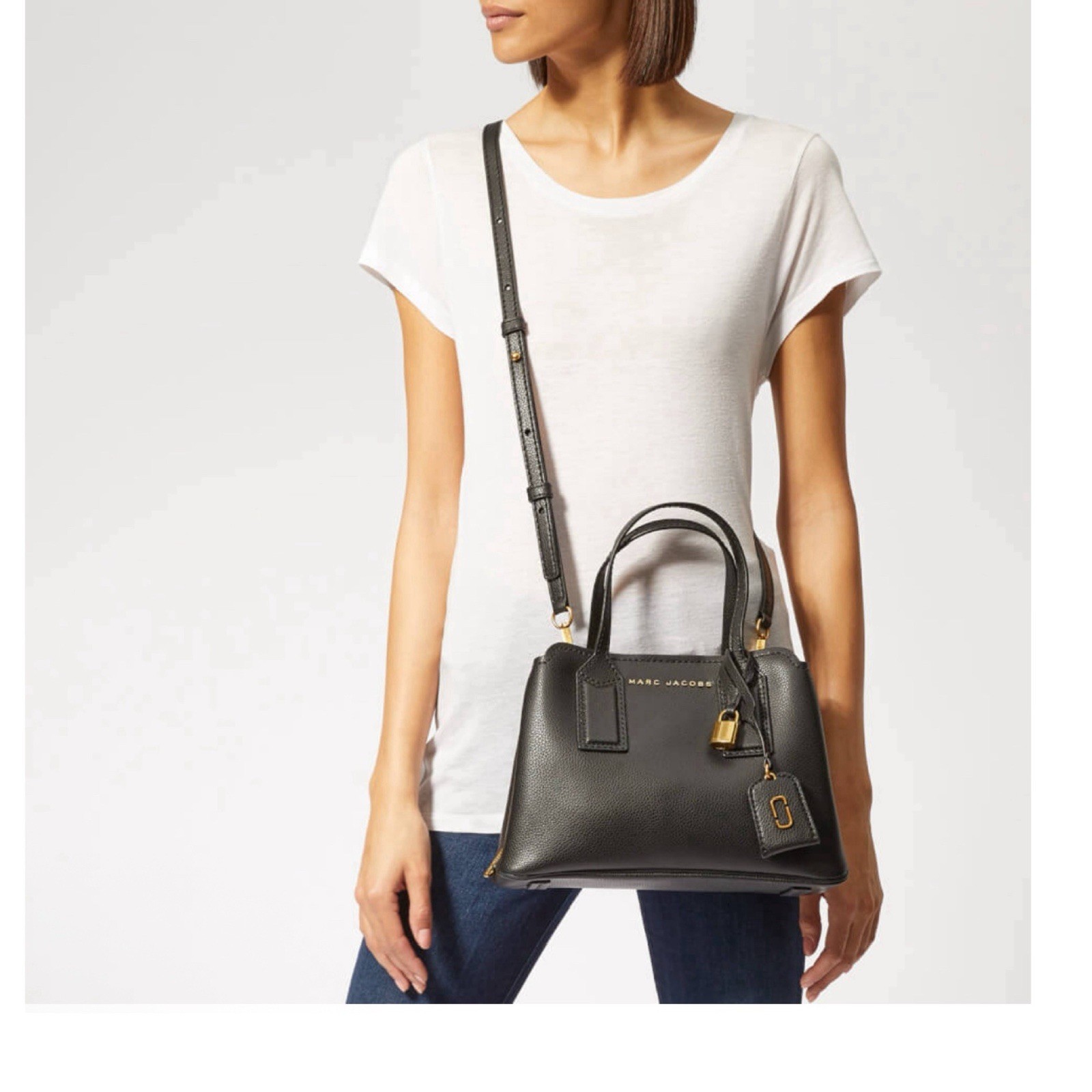 Rare Limited Edition! Marc Jacobs The Editor Crossbody In Black Saffiano Leather image 5