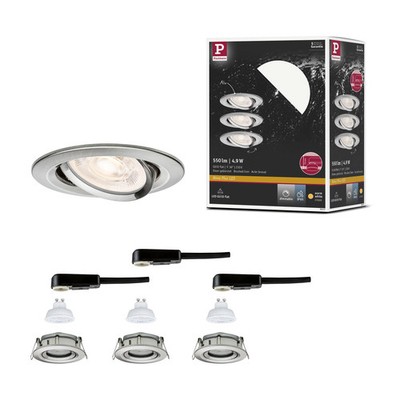 LED Einbauleuchte Nova Plus GU10 Flat IP65 93 mm 3x4,9W 3x550lm 230V dimmbar 270