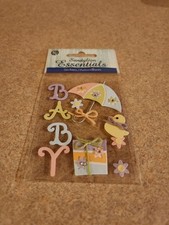 SandyLion Essentials Baby Shower Dimensional Stickers for scrapbooking/crafts