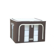 Storage Bin with Lids, 600D Oxford Fabric, Foldable, 4 Thick Solid Steel Fram...
