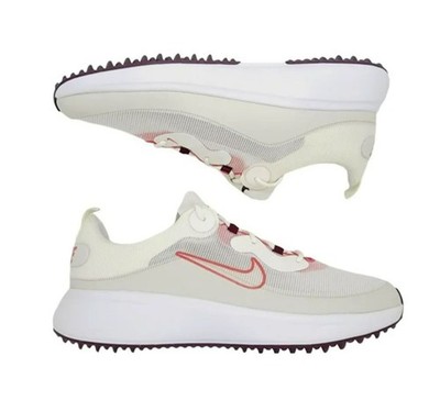 Nike Ace Summerlite Spikeless Womens Golf Shoes 9.5 Beige Red Sneaker DA4117-100