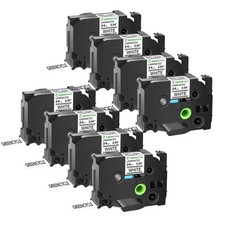 Compatible with Brother 8PK TZe-251 TZ251 Label Tape PT Black on White 24mm