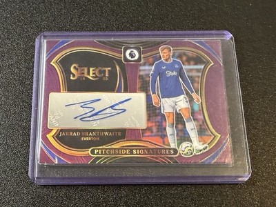 2024-25 Select Jarrad Branthwaite Pitchside Signatures Purple Auto #/199
