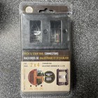 NUVO IRON Stair & Deck Rail Connectors, 4 Pack, NEW, 2x4 inches, Stainless Steel