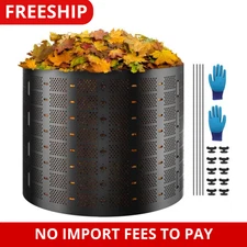 Garden Compost Bin 220 Gal/1000 L Outdoor Compost Bin Easy to Setup