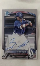 2025 Bowman Chrome Prospect Auto Zyhir Hope #CPA-ZH Auto #2