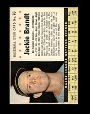 1961 Post Set-Break # 76 Jackie Brandt NM-MT OR BETTER *GMCARDS*