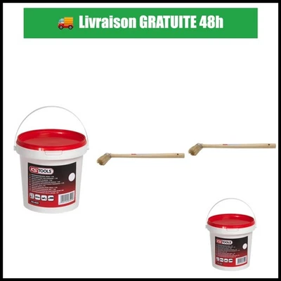 KS TOOLS Seau de Graisse à Pneus 1kg + Pinceau BGS 4803 - Photo 1/3