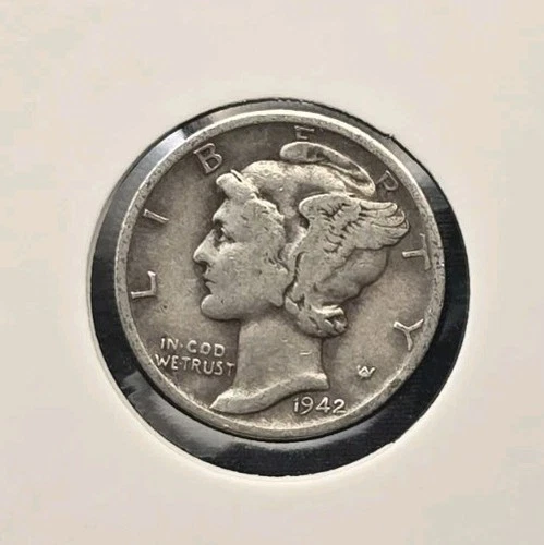 1942-D Mercury Dime 90% Silver US Mint Denver