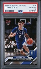 2024-25 Bowman U Now Cooper Flagg PSA 10 #16  Duke Blue Devils /6257 (RC)