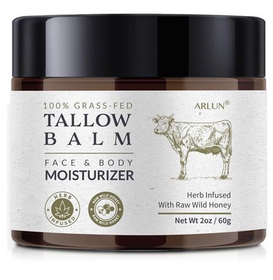 Tallow Balm Face & Body Moisturizer 100% Grass-Fed Exp06/28