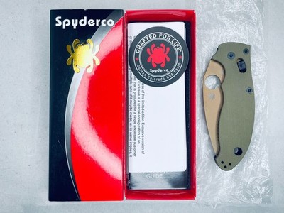 RARE Spyderco Manix 2 OD Green G10 204P C101GODFDE2REC5