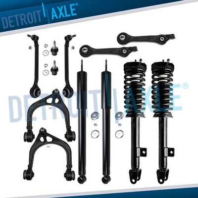 12pc RWD Front Struts Rear Shocks Control Arms for Chrysler 300 Charger Magnum