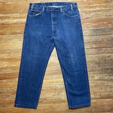Vintage 80s Levi  s 505 Jeans Size 38x31 Denim 36x28 Orange Tab 20505-0217 Hemmed