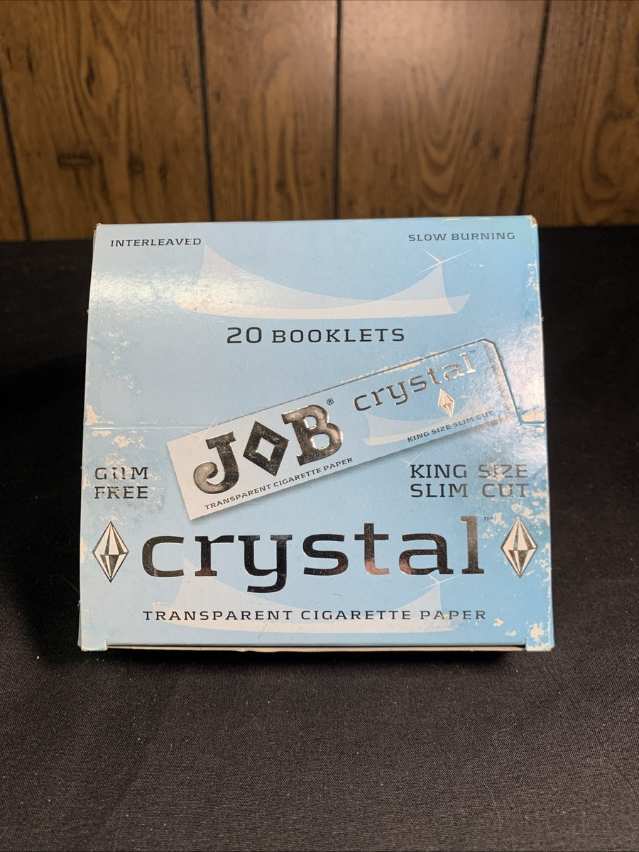 joint paper that looks like a cigarette JOB Crystal Transparent Cigarette Paper 20 Booklets King Sized Slim Cut for  sale online