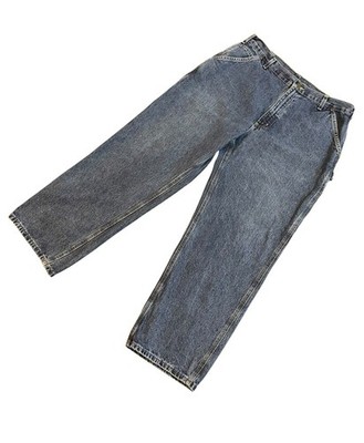 Carhartt B13 Blue Denim Utility Carpenter Dungaree Fit Jeans Size 38x32 Workwear