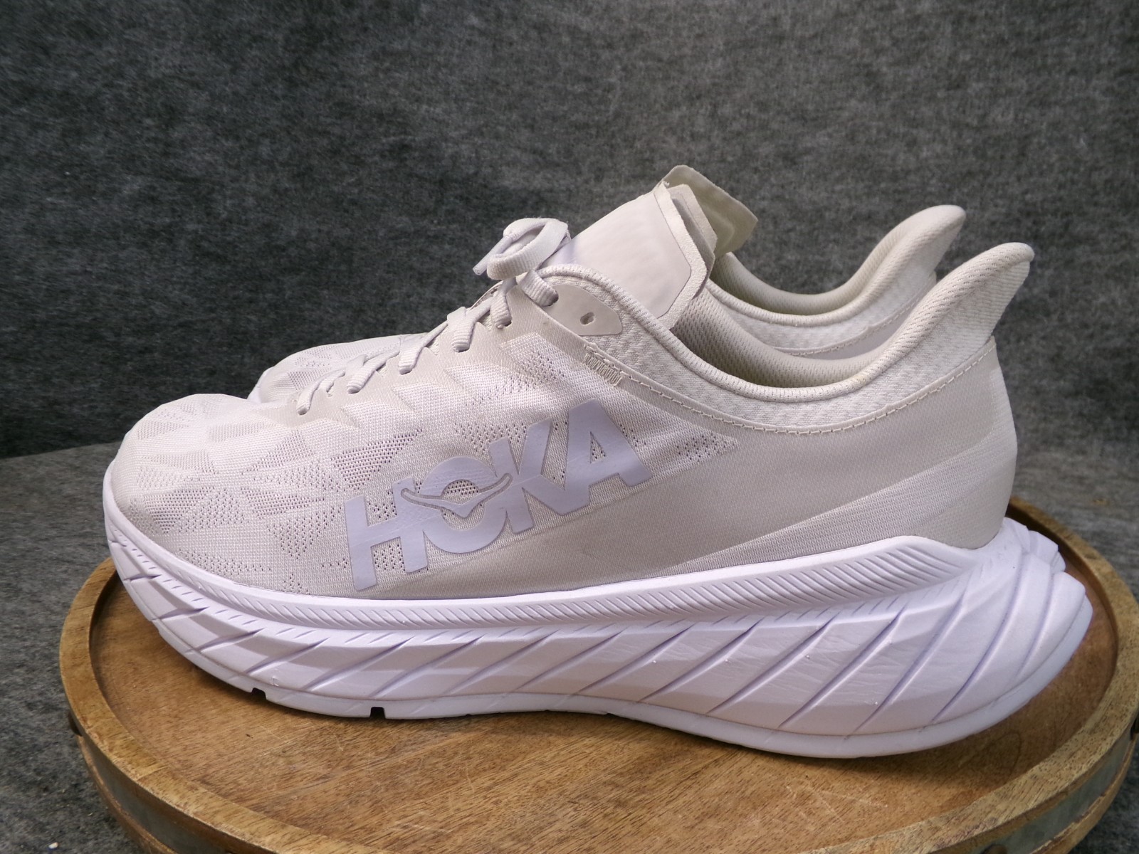 Hoka One One Carbon X 2 Men Size 13 Nimbus Cloud White Running Shoe 1113526 NCWT thumbnail 4