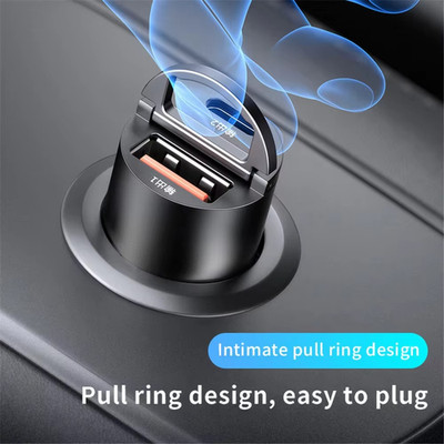 200W Super Fast Phone Car Charger Adapter USB Type C For iPhone Samsung Android