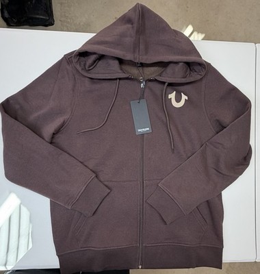 True Religion Java Big HS Flock Full Zip Hoodie W/ Buddha Logo