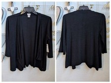 NWT Chico's Travelers Black Kit Jacket 2P PL