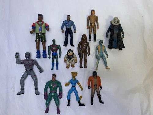 Vintage Action Figures Lot Star Wars, Power Rangers, Capt. Planet Etc.