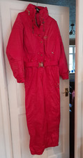 Killy Vintage 1980's skisuit snowsuit one piece in Bright Red Mint Eu 40 UK12