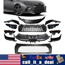 For Toyota Camry 2025 SE/XSE w/ Radar Sensor Hole Front Bumper Cover Grille New 