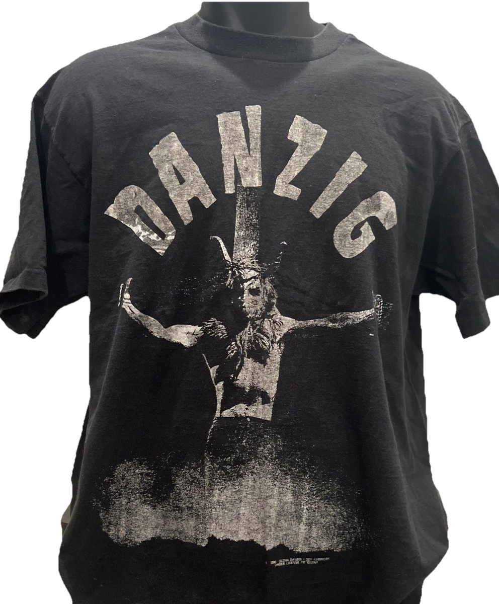 90’s DANZIG Uncensored ユーロ　XL ブラック Tシャツ 90's DANZIG Uncensored ユーロ XL ブラック Tシャツ DANZIG