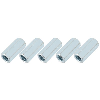 (17mm) 5pcs M12 * 40 Long Rod Nut Hex Hexagonal Sleeve Nut Standoff Gewinde CU