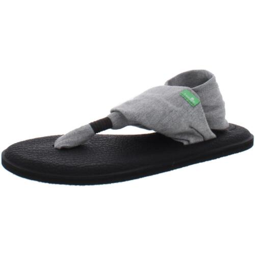 Sanuk Womens Yoga Sling 2 Gray Slingback Sandals Shoes 5 Medium (B,M) BHFO 7831 - Picture 1 of 3