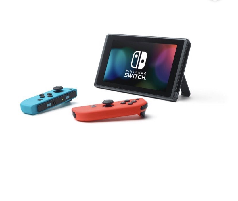 Nintendo Switch Console with Neon Blue & Red Joy-Con With Warranty