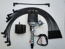 Chevy 348 409 Distributor Big Block Black Small Cap Hei Usa Plug Wires Coil Chevy 348 409 Distributor Big Block Black Small Cap Hei Usa Plug Wires Coil