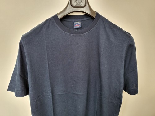 PAUL&SHARK tg XXL t-shirt girocollo maniche corte tinta unita blu navy cotone lusso - Foto 5 di 8