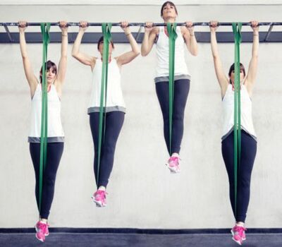 Power Pull Up Assist Resistance Bands Set Heavy Duty 100% Latex Home Gym  Workout UK