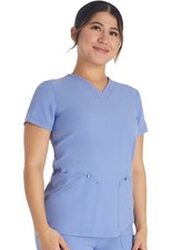 Dickies EDS NXT Scrubs V-Neck Top DK678 CIE Ciel Free Shipping