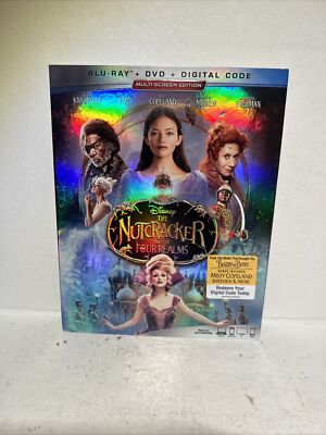 The Nutcracker and the Four Realms - Blu-ray + DVD - Morgan Freeman -new Sealed