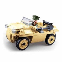Baustein-Set Amphibien-Fahrzeug Wwii German M38-B0690 103 Teile MilitäR Auto