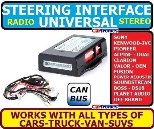 CAR STEREO RADIO STEERING WHEEL CONTROL RETENTION INTERFACE ADAPTER UNIVERSAL