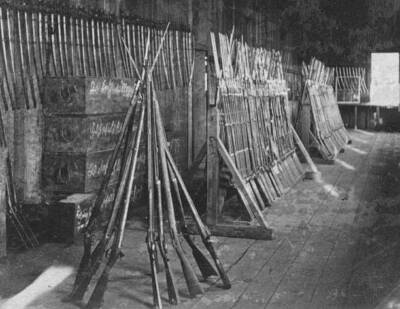 Rifles On Racks At 134Th Illinois Volunteer Infantry 1864 CIVIL WAR ...