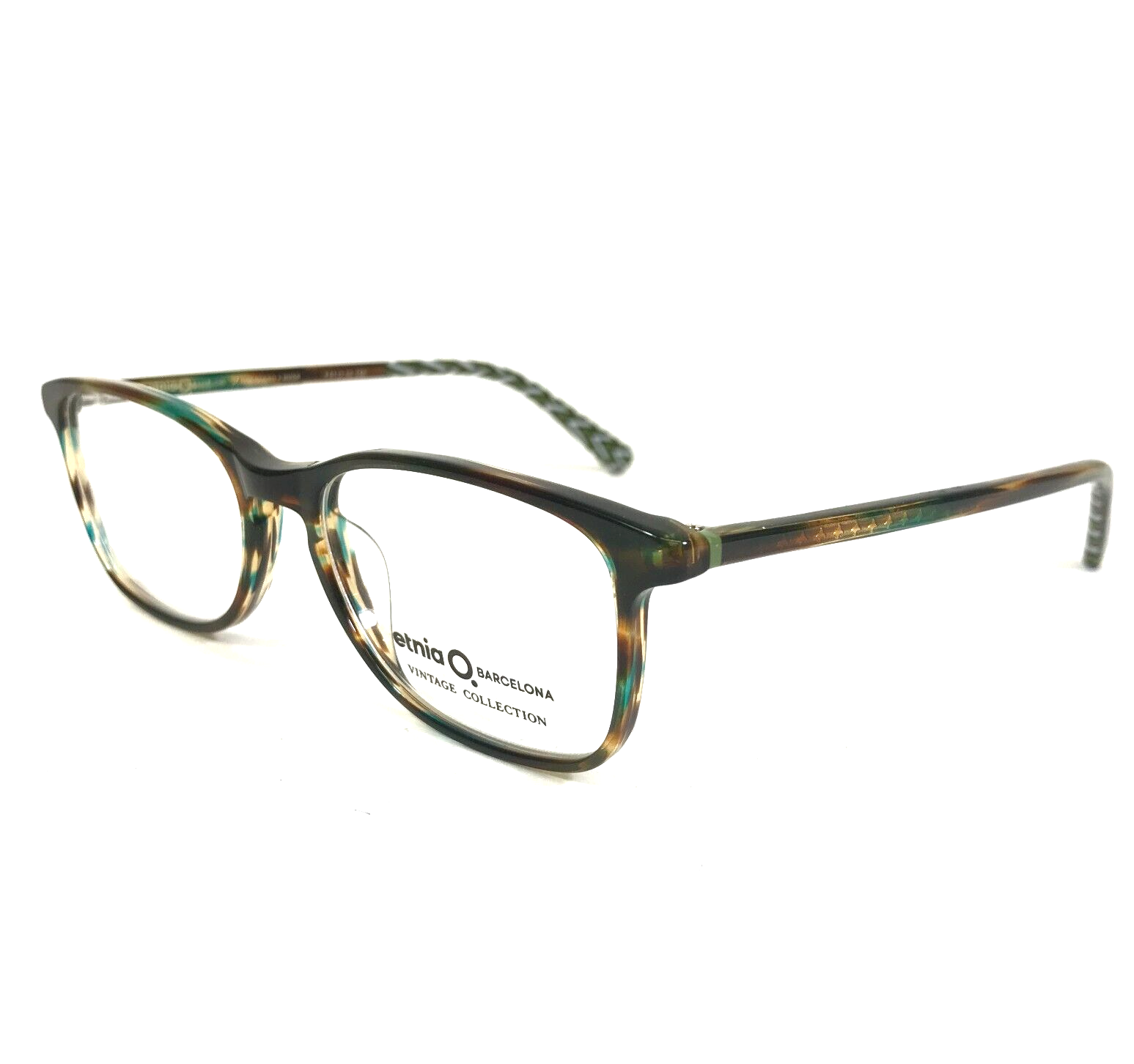 Etnia Barcelona Eyeglasses Frames NORREBRO HVGR Brown Green Tortoise 51-16-140