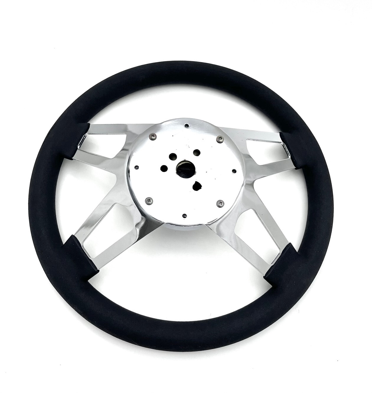 197695 Jeep CJ5 CJ6 CJ7 Wrangler Steering Wheel Kit 13.5" 4 Spoke