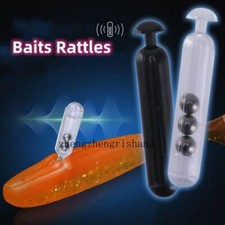 50pcs Worm Jig Fishing Lure Rattles Insert Tube Rattles Shake Attract Fly Tie 