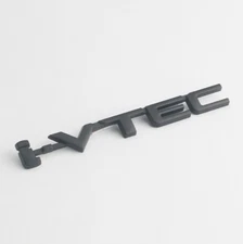 Metal Black i-VTEC Car Trunk Rear Turbo Fender Emblem Badge Decals Sticker