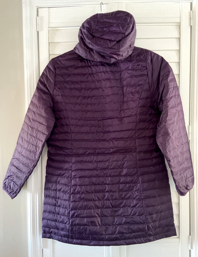 Nueva parka grande de amatista Eddie Bauer Microlight Traveler 650 para mujer - Imagen 6 de 16