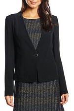 Tru Trussardi Women's Black Blazer Size 42 (10uk)