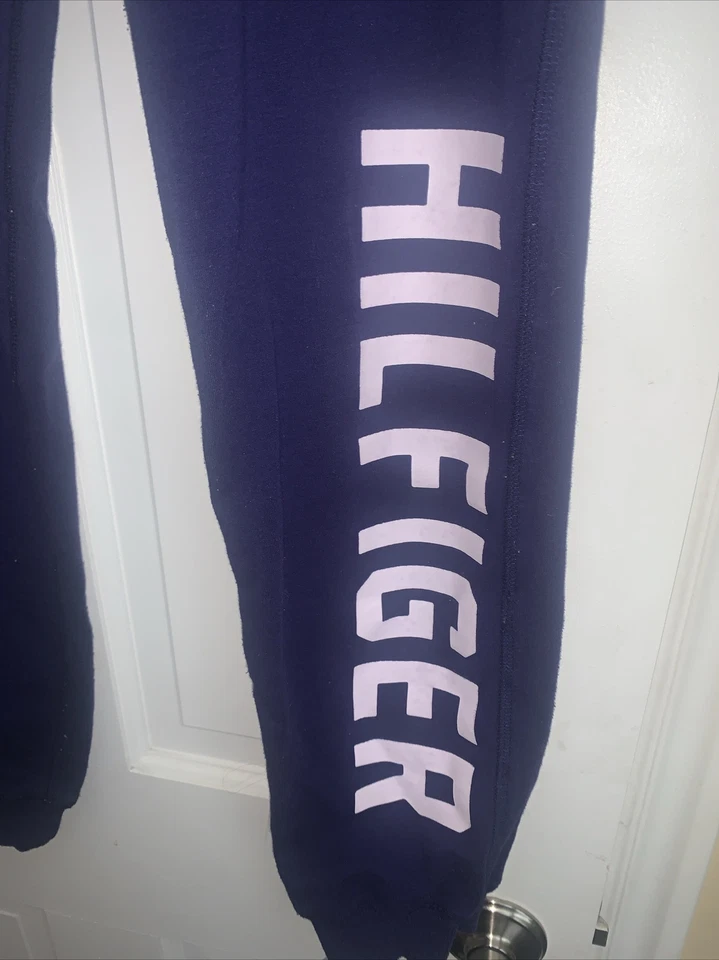 Pantalones de chándal Tommy Hilfiger con bolsillos con logo azul marino talla XL (16) para niña Foto 3 de 4